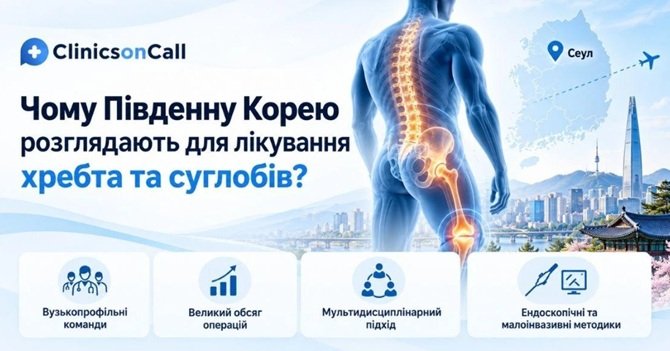 лікування хребта та суглобів в Південній Кореї