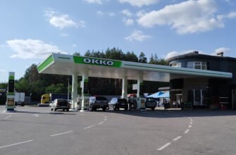 АЗС OKKO X4G6+6M Подвірки: Харківська область, Україна
