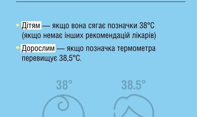 Чи можна збивати температуру 38: рекомендації та поради лікарів Чи можна збивати температуру 38: рекомендації та поради лікарів
