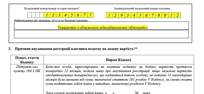 Анулювання реєстрації платника ПДВ: наслідки та вплив на бізнес