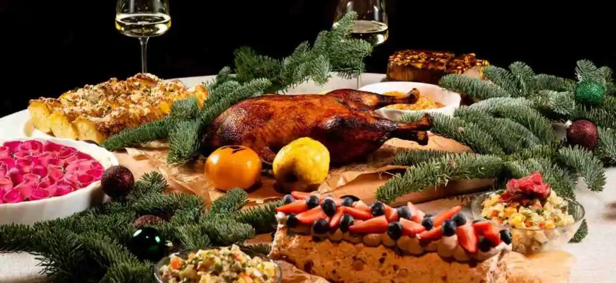 Топ-блюд для новогоднего стола с доставкой Топ-блюд для новогоднего стола с доставкой
