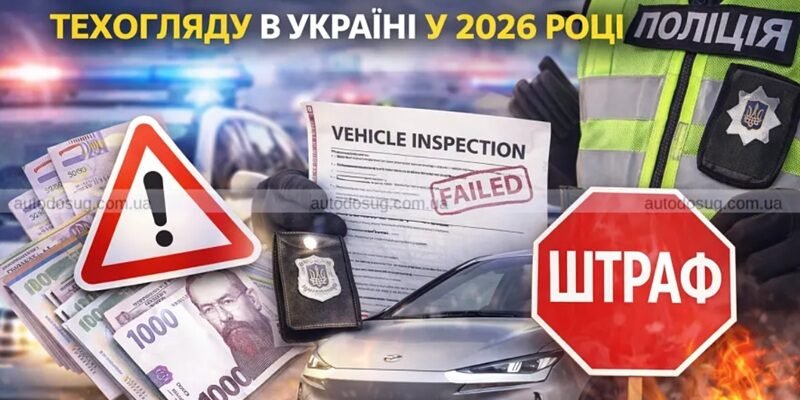 Штраф за відсутність техогляду в Україні для водіїв